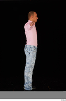  George Lee blue jeans pink shirt standing whole body 0023.jpg